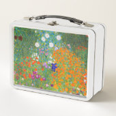 フラワーガーデンバイグスタフクリムト メタルランチボックス (正面)