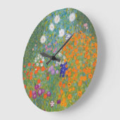 フラワーガーデンバイグスタフクリムト ラージ壁時計 (傾斜)