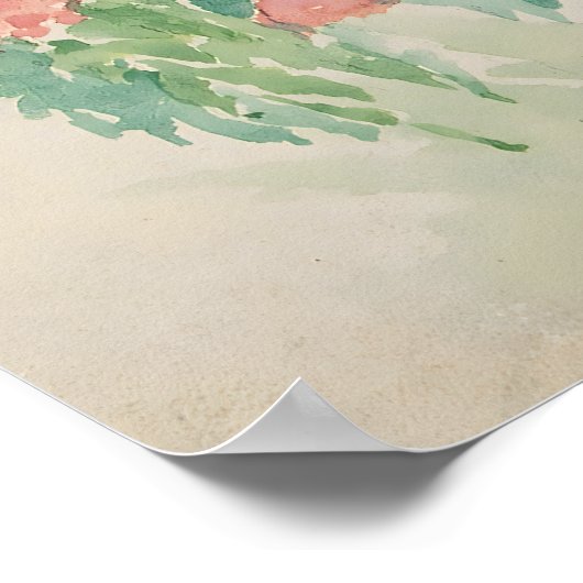 フラワーガーデンバイセオドア伯爵バトラー ポスター (角)