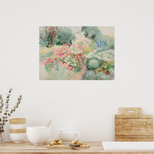 フラワーガーデンバイセオドア伯爵バトラー ポスター (キッチン)