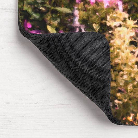 フラワーガーデンバードハウスパステル絵画ズ マウスパッド (コーナー)