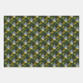 フラワーガーデンバードハウスパーソナライズされた自然 ラッピングペーパーシート (正面2)