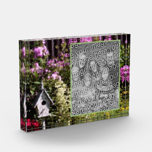 フラワーガーデンバードハウス絵画の追加 フォトブロック (左)