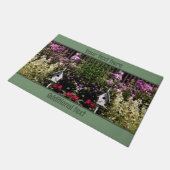 フラワーガーデンバードハ絵画ウスパーソナライズされたズ ドアマット (アングル)