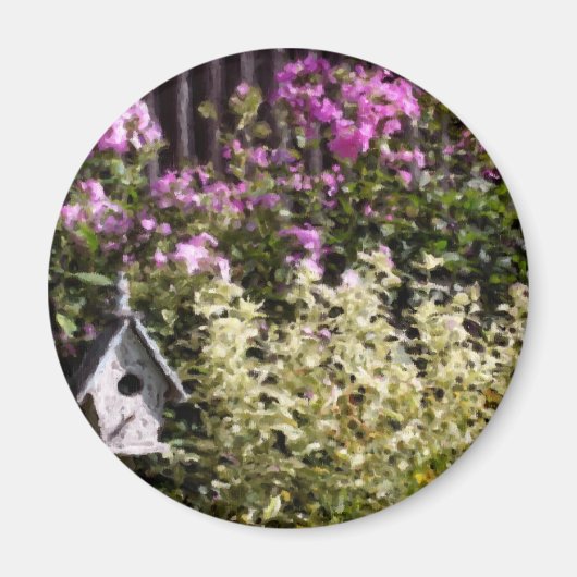 フラワーガーデンパステル絵画ズ磁石 マグネット (正面)