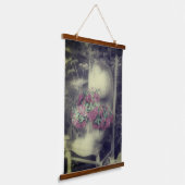 フラワーガーデンパーシャルカラーヴィンテージ 吊り下げ型タペストリー (傾斜あり)