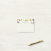 フラワーガーデンパーソナライズされたポストイットノート ポストイット (デスク上)