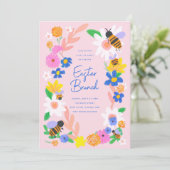 フラワーガーデンビーズイースター 招待状 (スタンド正面)