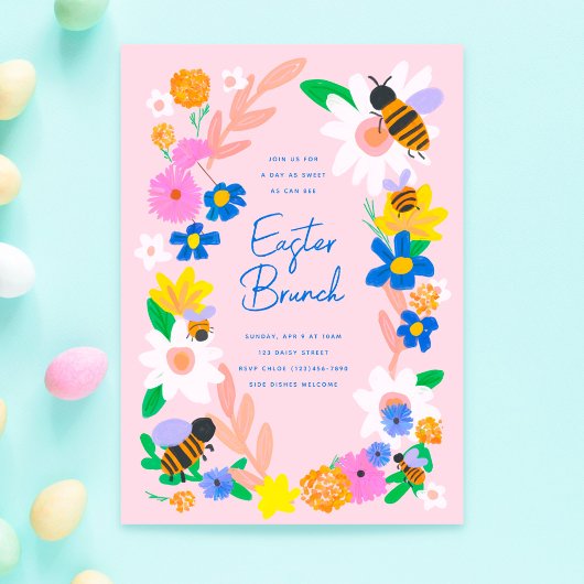 フラワーガーデンビーズイースター 招待状