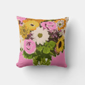 フラワーガーデンフェアリーパターン装飾用クッション クッション (正面)