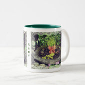 フラワーガーデンフェアリーパーソナライズされた ツートーンマグカップ (正面右)