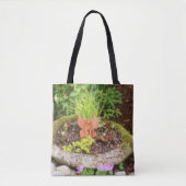 フラワーガーデンフェアリー絵画フォトズ トートバッグ (正面)