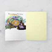 フラワーガーデンフェアリー誕生日カード カード (内部)