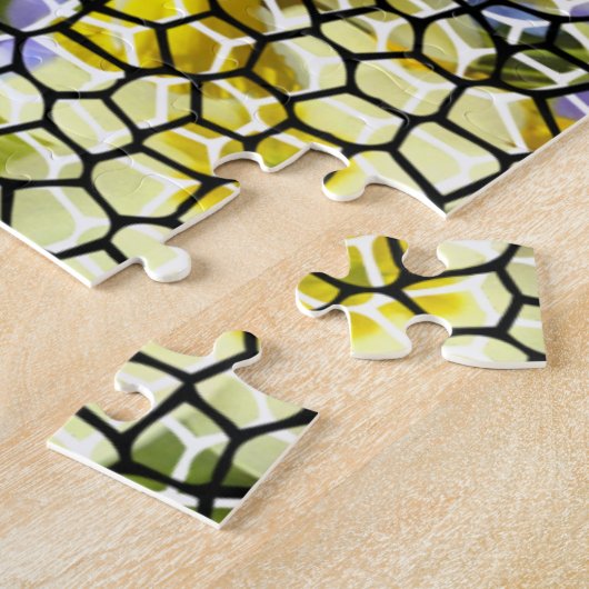 フラワーガーデンフォトモザイクジグソーパズル ジグソーパズル (側面)