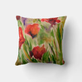 フラワーガーデンフラワーウォーターカラーフローラ クッション (裏面)