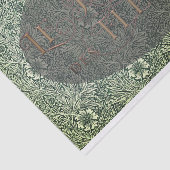 フラワーガーデンフランスのオーバルウィリアム・モリス模様 薄葉紙 (詳細)