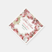 フラワーガーデンブライダルシャワー招待 スタンダードカクテルナプキン (角)