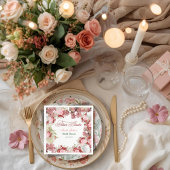 フラワーガーデンブライダルシャワー招待 スタンダードカクテルナプキン