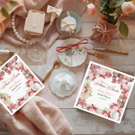 フラワーガーデンブライダルシャワー招待 スタンダードカクテルナプキン