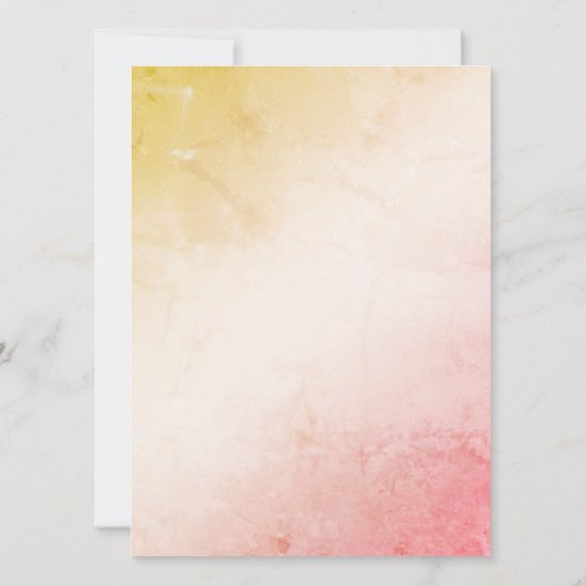 フラワーガーデンブライダルシャワー招待 招待状 (裏面)