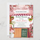 フラワーガーデンブライダルシャワー招待 招待状 (正面)