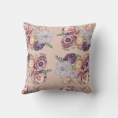 フラワーガーデンプリント装飾用クッション クッション (裏面)