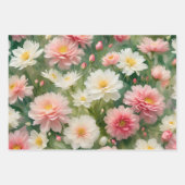 フラワーガーデンプリント ラッピングペーパーシート (正面2)
