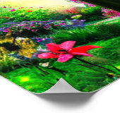 フラワーガーデンポスターの黒十字 ポスター (角)