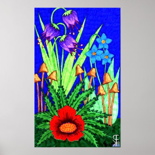 フラワーガーデンポスター ポスター (正面)
