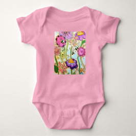 フラワーガーデンワンピース – ベビー ベビーボディスーツ