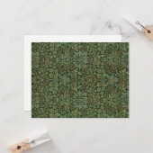 フラワーガーデンヴィンテージオーナメントイラストレーション カード (正面/裏面インサイチュ)