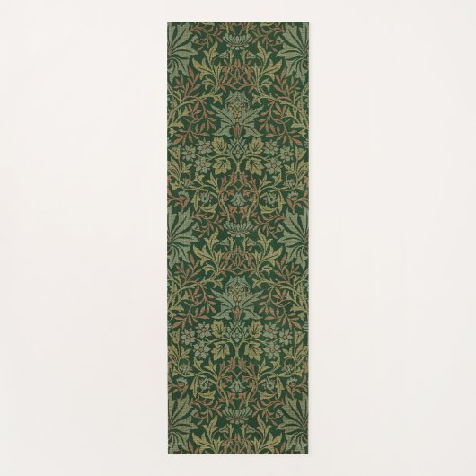 フラワーガーデンヴィンテージオーナメントイラストレーション ヨガマット (正面)