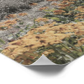 フラワーガーデンヴィンテージ部分色 ポスター (角)