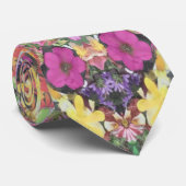 フラワーガーデン万華鏡のように千変万化するパターンネックタイ ネクタイ (ロール)