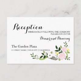 フラワーガーデン受付カード エンクロージャーカード