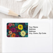 フラワーガーデン差出人住所ラベル ラベル (インサイチュ)