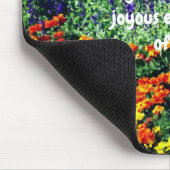 フラワーガーデン感動的グッド引用文 マウスパッド (コーナー)