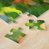 フラワーガーデン抽象芸術グリーンフローラパズル ジグソーパズル (側面)