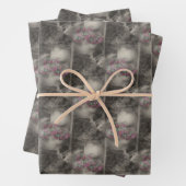 フラワーガーデン木製椅子自然模様 ラッピングペーパーシート (インサイチュ)