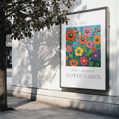 フラワーガーデン植物用ポスター ポスター
