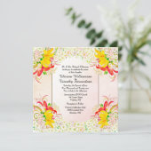 フラワーガーデン結婚式招待状 招待状 (スタンド正面)