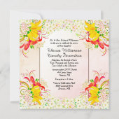 フラワーガーデン結婚式招待状 招待状 (正面)