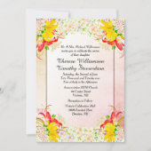 フラワーガーデン結婚式招待状 招待状 (正面)