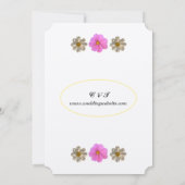 フラワーガーデン結婚式招待状 招待状 (裏面)