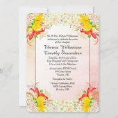 フラワーガーデン結婚式招待状 招待状 (正面)