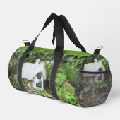 フラワーガーデン絵を描コテージパーソナライズされた ダッフルバッグ (右コーナー)