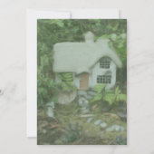 フラワーガーデン絵を描コテージパーティー 招待状 (裏面)