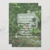 フラワーガーデン絵を描コテージパーティー 招待状 (正面/裏面)