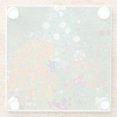 フラワーガーデン絵画ズグスタフクリムト ガラスコースター (裏面)