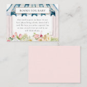 フラワーガーデン赤ちゃんシャワーベビー エンクロージャーカード (正面/裏面)